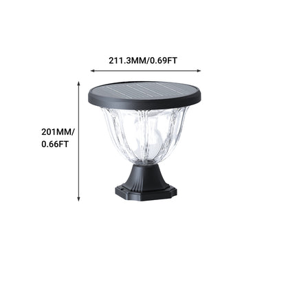 Solar Pillar Light for outdoor | 3 Color Selectable