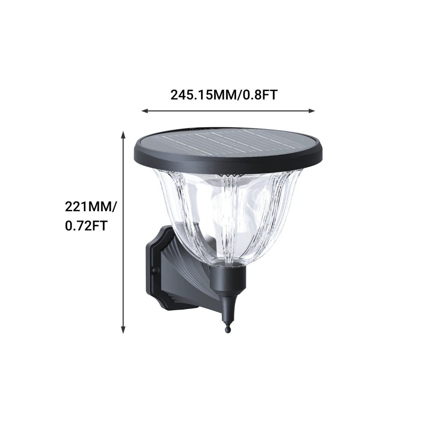 Solar garden light | Ground mounted| 3 Color Selectable | No Wiring No Bill