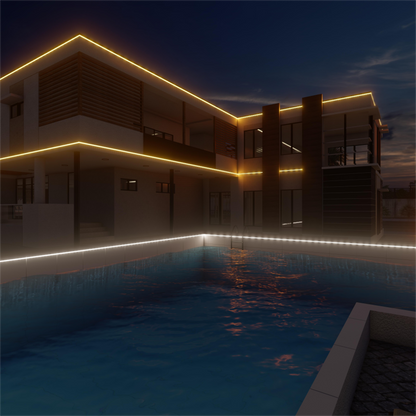 Solar LED Strip Light 50W 5000LM 5Meter Length – Waterproof -Warm White