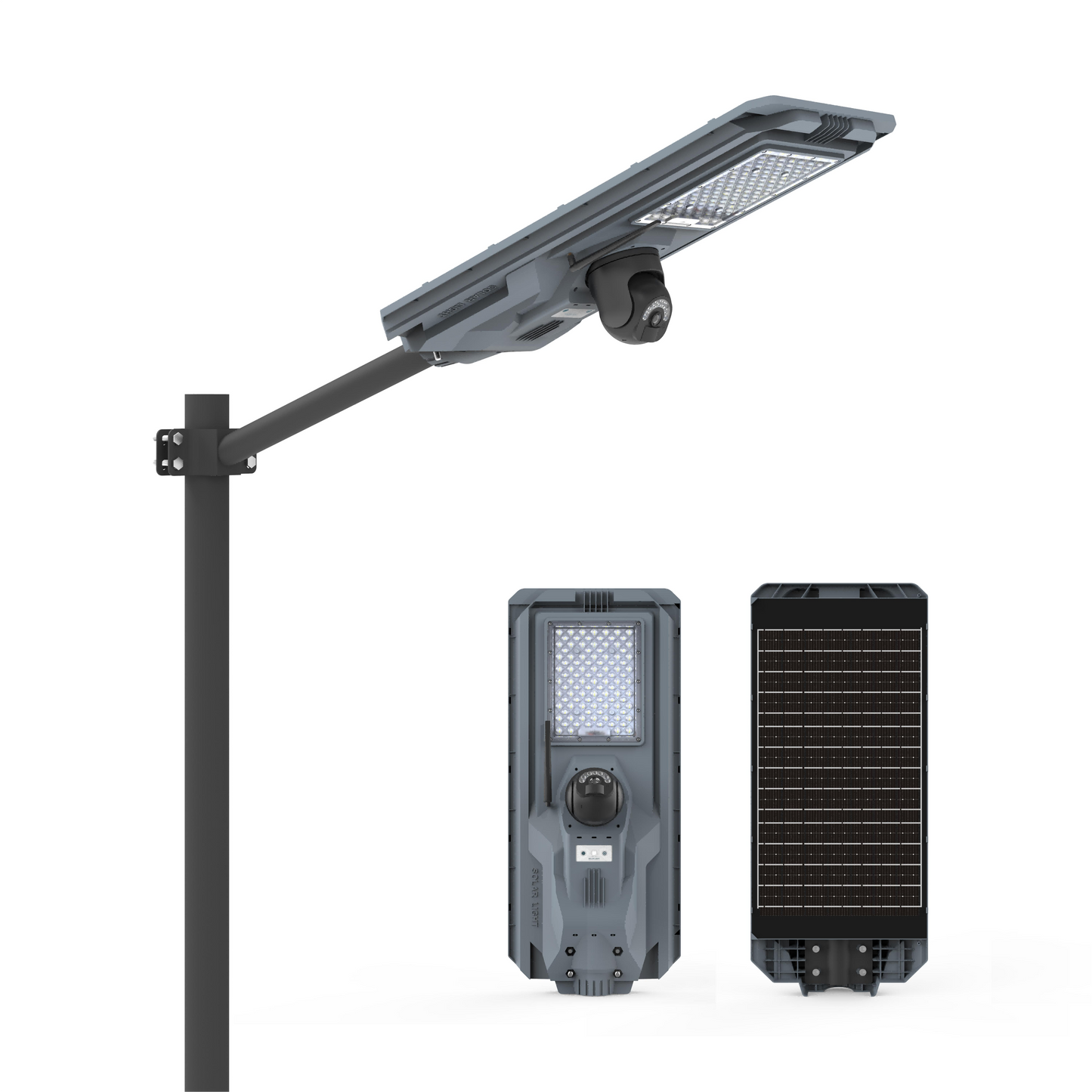 All in one solar street light with CCTV Camera 800W 80000LM IP66