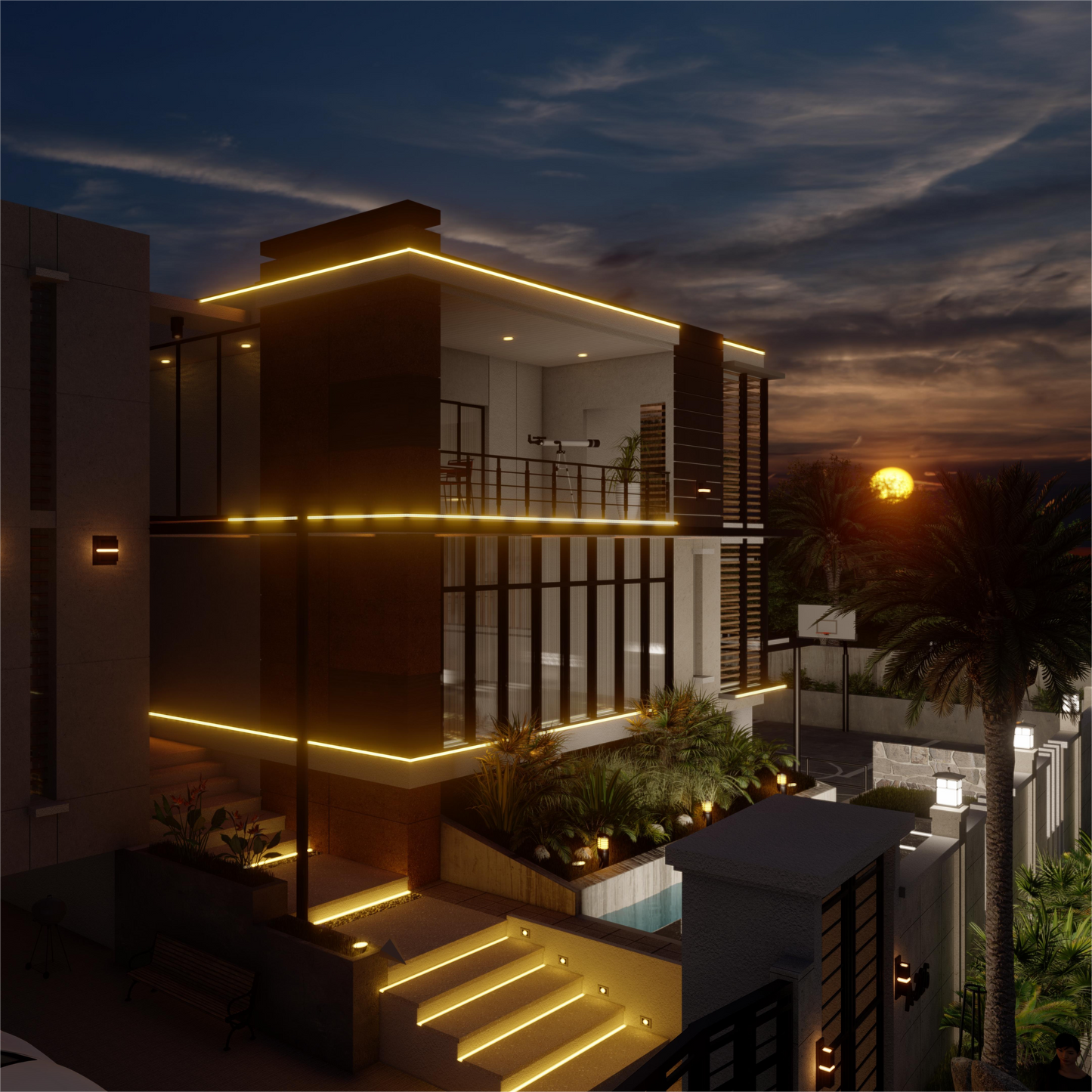 Solar LED Strip Light 50W 5000LM 5Meter Length – Waterproof -Warm White