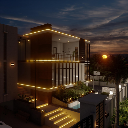 Solar LED Strip Light 50W 5000LM 5Meter Length – Waterproof -Warm White