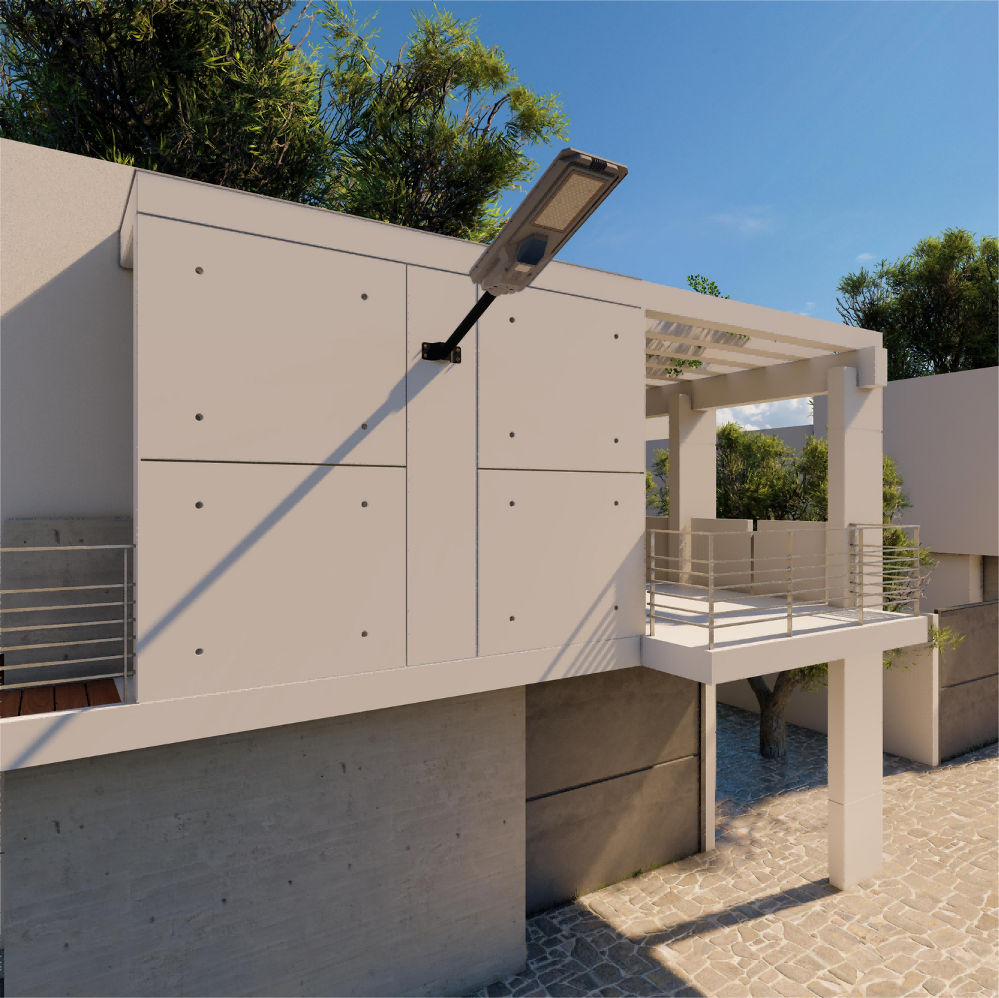 200W All in one Solar Street Light | 20000lm | IP66 Waterproof